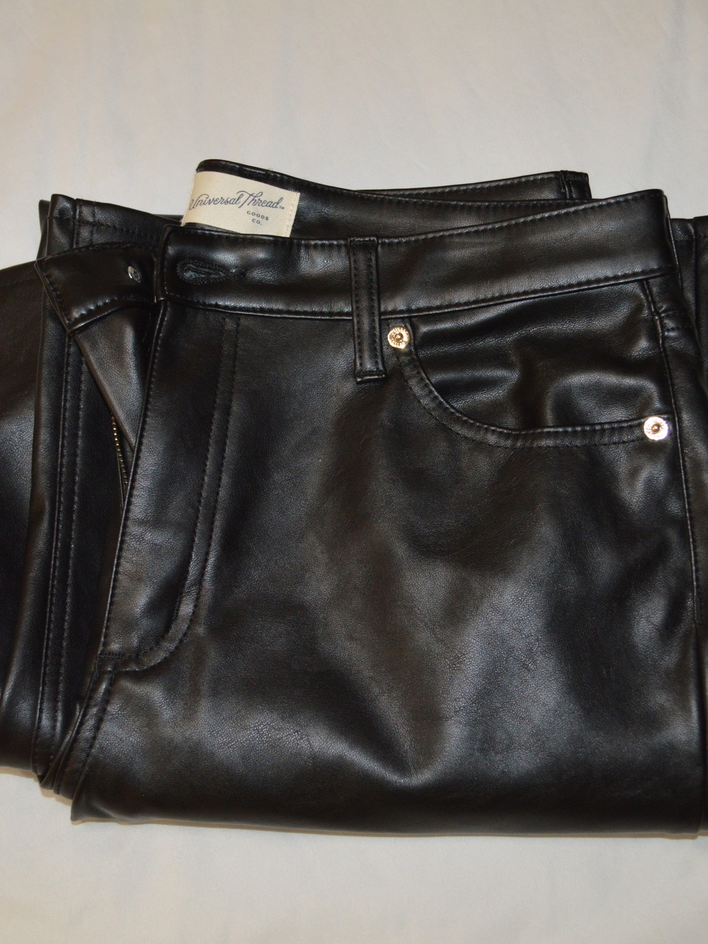 Universal Thread Black Faux Leather Pants - 12
